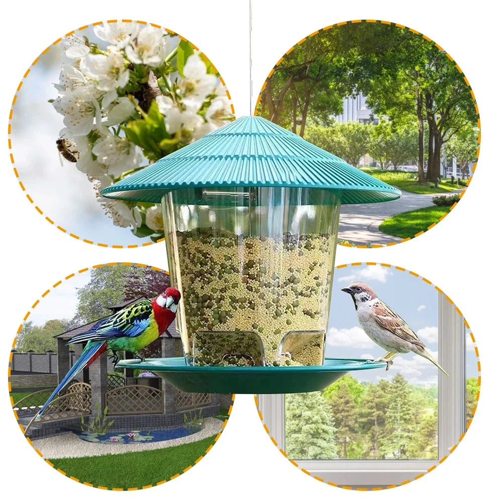 Automatic Hanging Bird Feeder