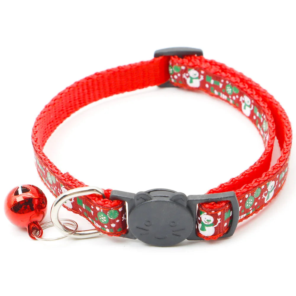 Christmas themed Mesh-Woven Dog Collar