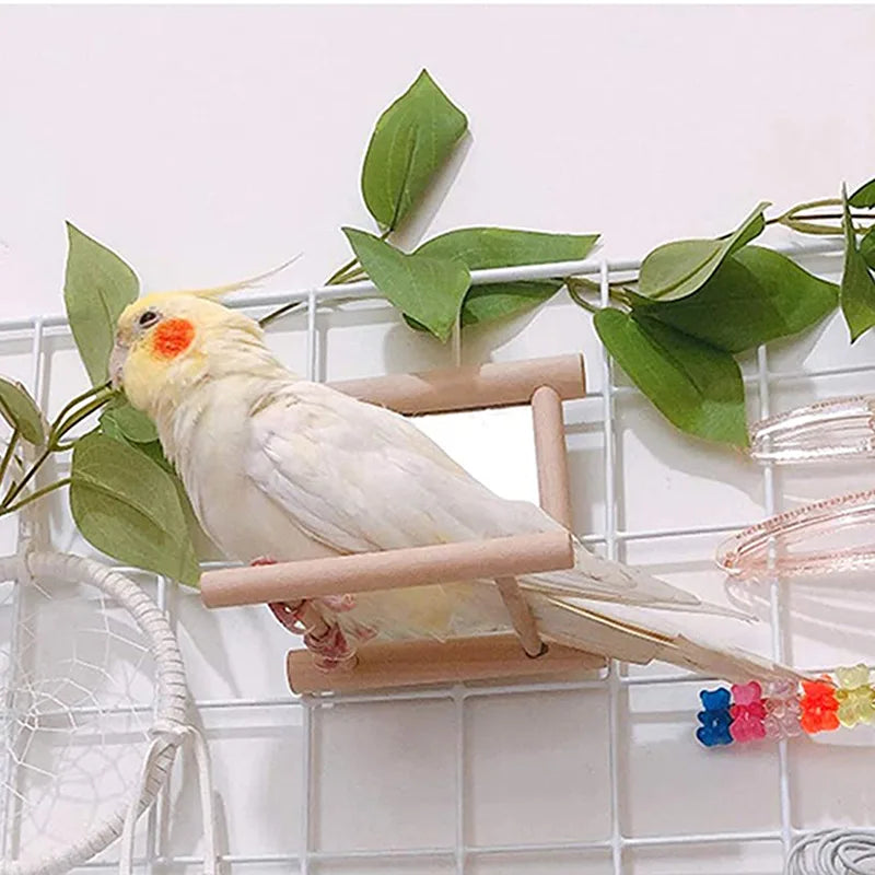 Parrot Mirror Stand