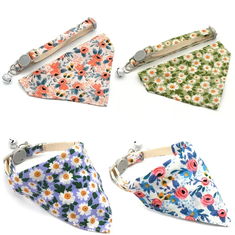 Adjustable Floral Collar for cats