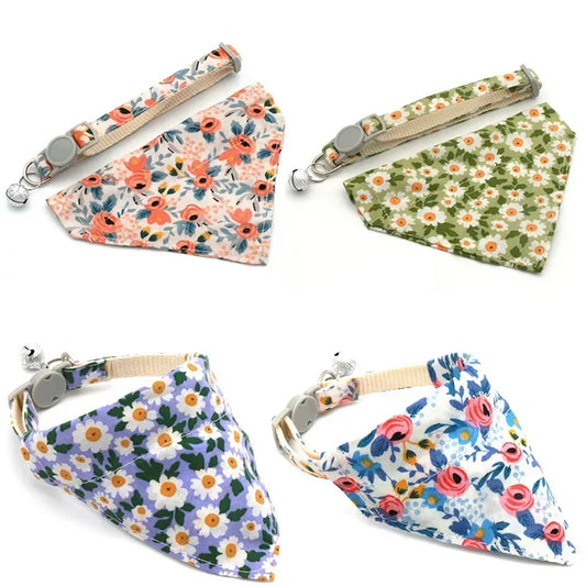 Adjustable Floral Collar for cats
