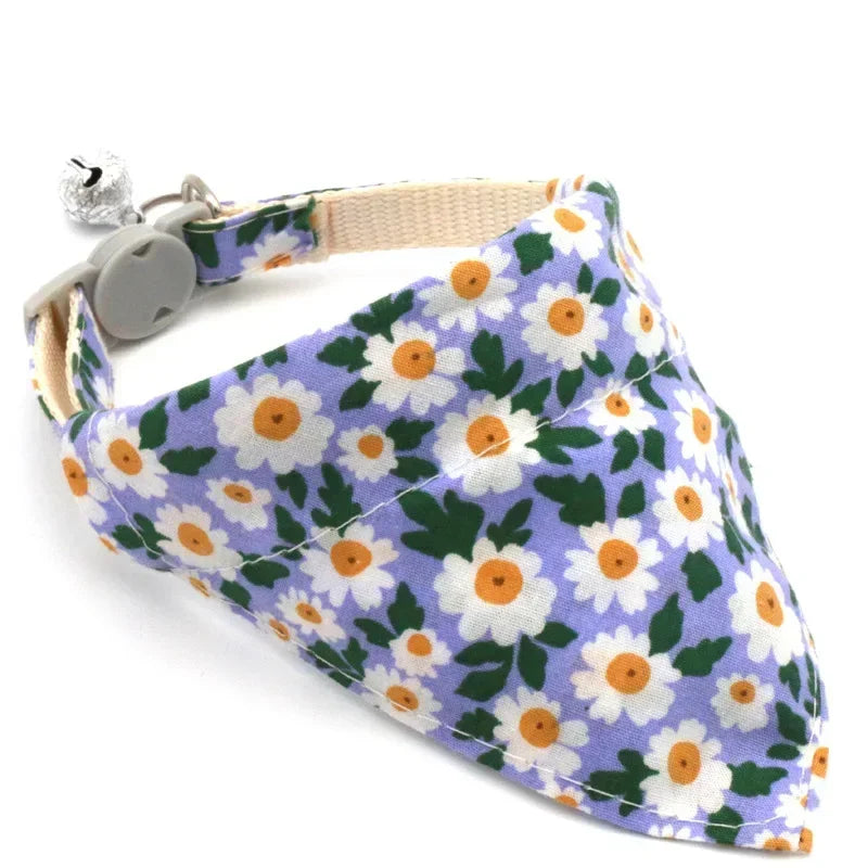 Adjustable Floral Collar for cats