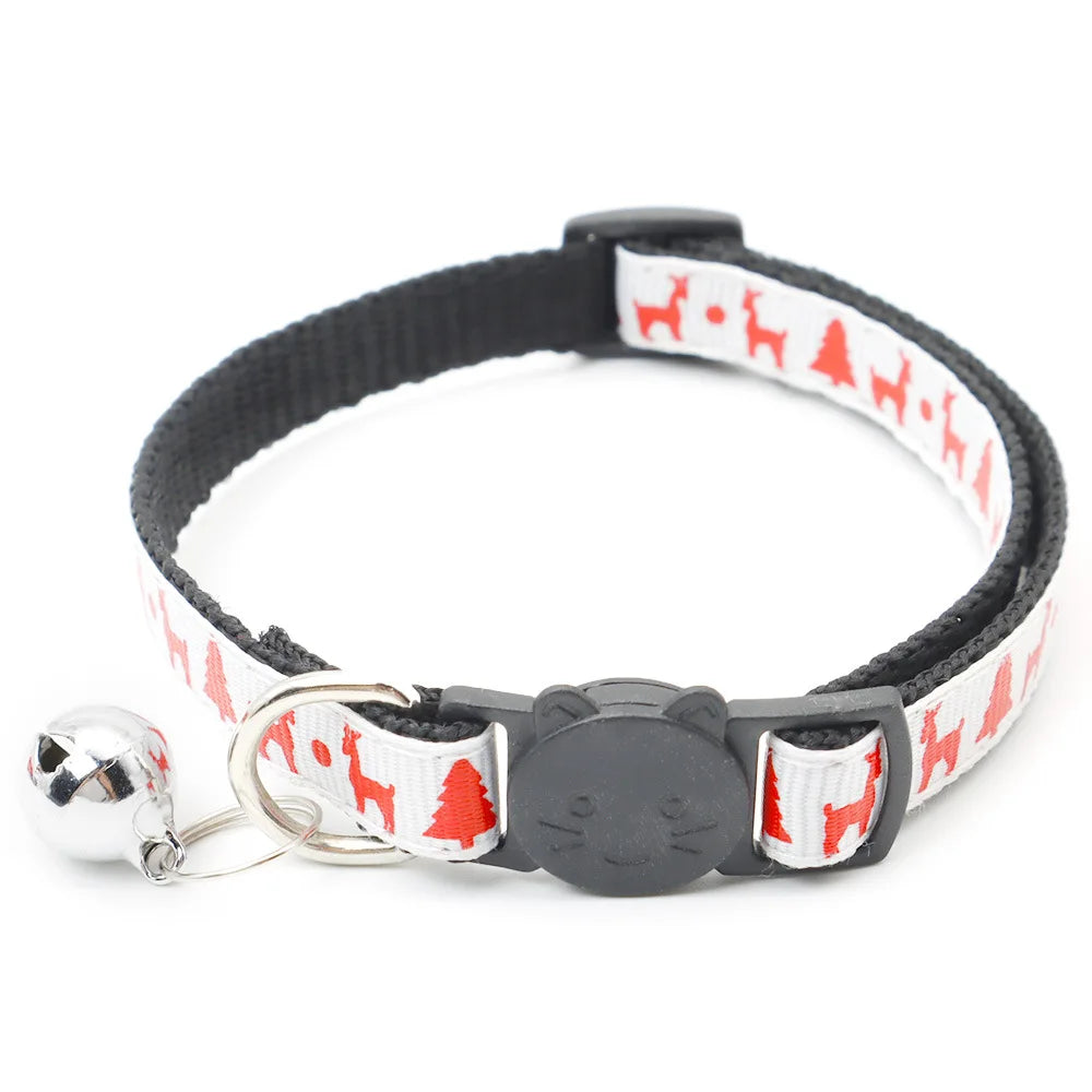 Christmas themed Mesh-Woven Dog Collar